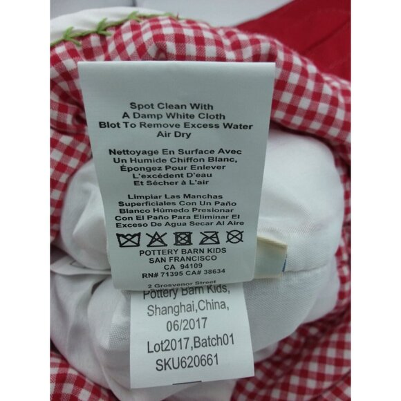 Pottery Barn Kids Lillian Jumbo Stocking Santa Gifts Holiday Xmas Quilted 31.5" - Picture 9 of 12